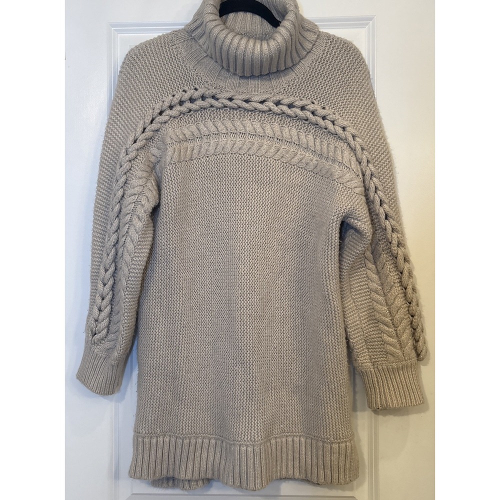 Simply Vera By Vera Wang Tan Shimmery Turtleneck Sweater, Size Xxl